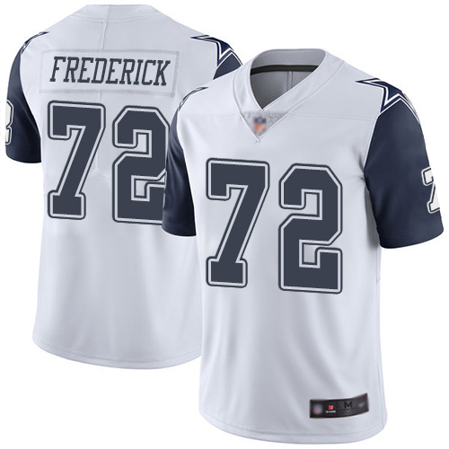 Men Dallas Cowboys Limited White Travis Frederick #72 Rush Vapor Untouchable NFL Jersey->women nfl jersey->Women Jersey